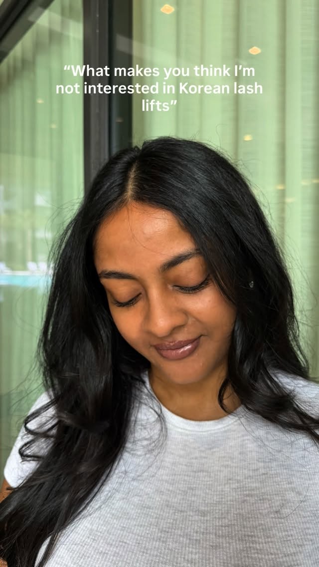 Korean lash lift transformation